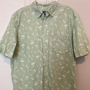 George - Men’s M Button-down Shirt, palm trees
